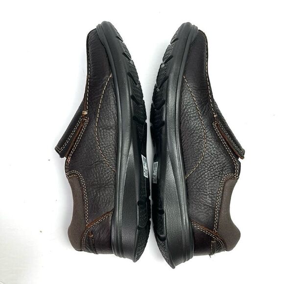 NWB Clarks Collection Cotrell Step Slip-On Shoes Brown Leather Men’s size 9W - Picture 6 of 15